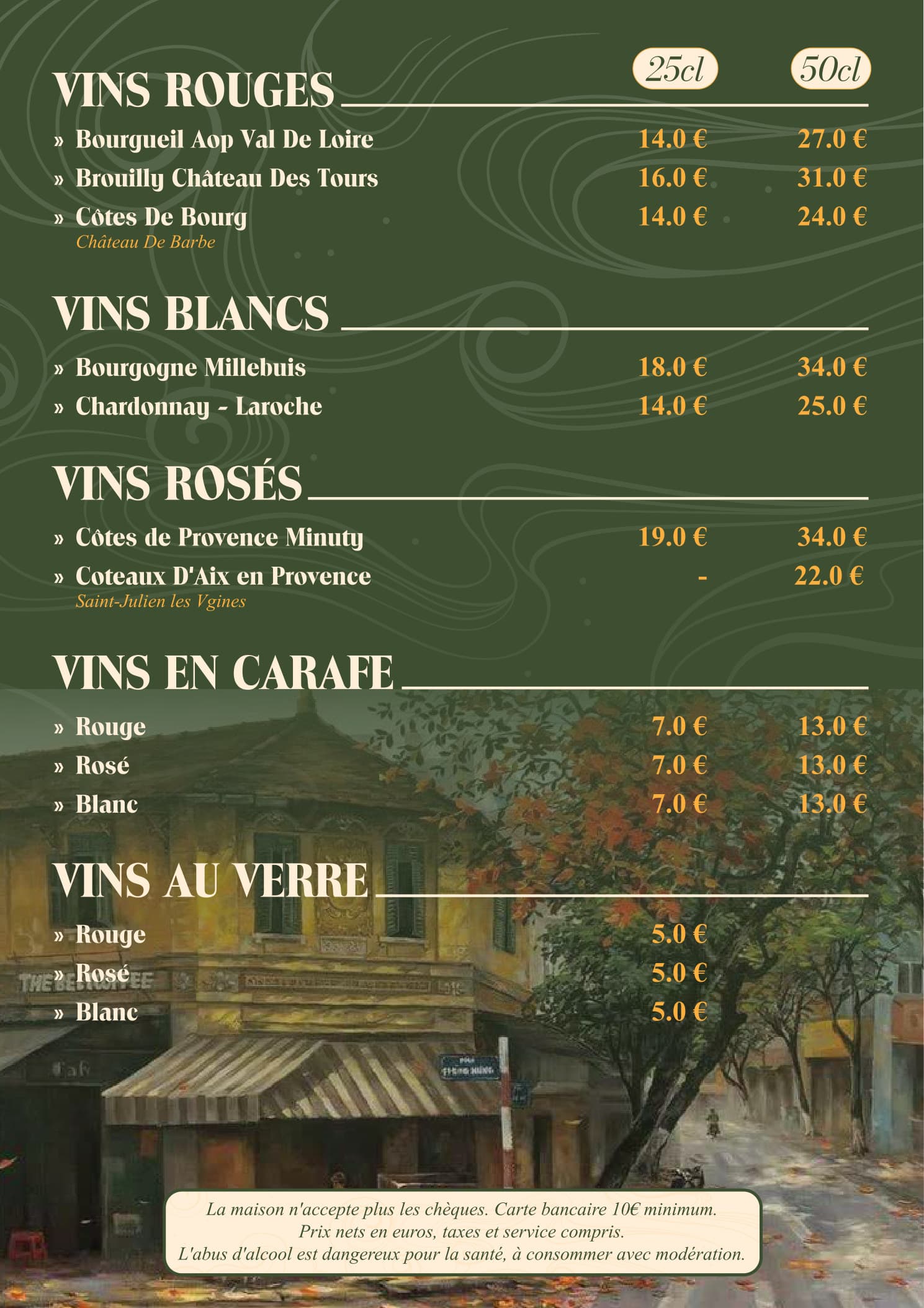 Menu page 15